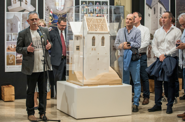 Rudolf Mihály építész, akadémikus munkásságát bemutató kiállítás megnyitója a Pesti Vigadóban